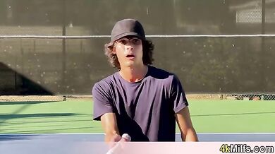 Beautiful tennis instructor MILF fucked