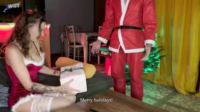 Santa's Christmas ass-fuck surprise! He gave me an rectal creampie and left me w