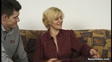 Skinny hairy pussy and armpits mature lady Wiebke gets fucked by big dick