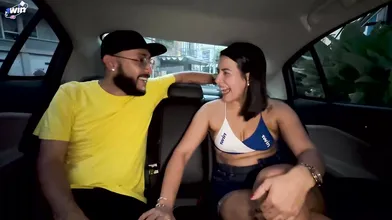 Colombian Columbus found paradise in car fucky-fucky with Kylei Ellish, a sale o