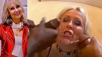 Sex Party Slut Wife Has 4 Cocks Cum in Mouth and On Her Face at Sex Party