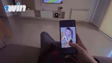 MY VECINA, A HOT LATINA, WATCHES ME masturbate off to her pics and invites me to