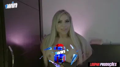 Dirty blondie mom with ginormous booty providing it up and taking cum, Sabrina R