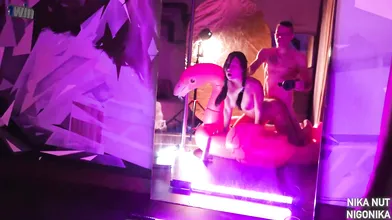 Set sail on a lewd tour with flamingos and a dildo, as Nigonika introduces the g