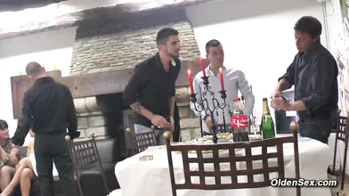 Dinner and amateur group swinger sex with mature ladies
