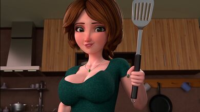 ▸ MILF Aunt Cass Gets Fucked and Creampied in Loud Toon Kitchen Session
