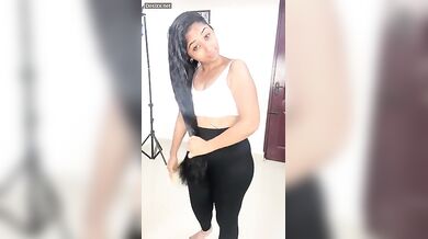 Tamil Girl Sharmy Boobs Pressing