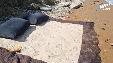 Sex on the nude beach, doggystyle - best messy whore!