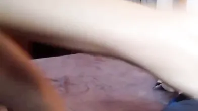 Hot Petite Babe loves riding a dildo on censored