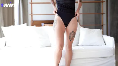 Sizzling lingerie try-on drag by a wild latina with small tits.
