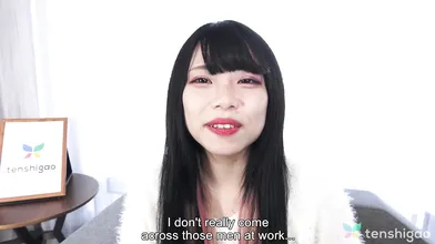 Akane Okawa has gorgeous big tits. Our man decides to give her whole