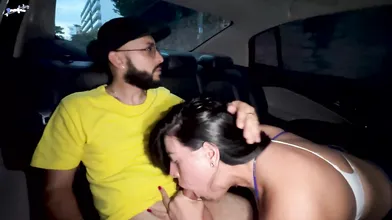 Sexy Colombian porn star Kylei Ellish rails soldier's phat boner in car, then cr