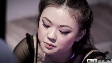 Petite asian teen getting fucked by her stepdads best friend