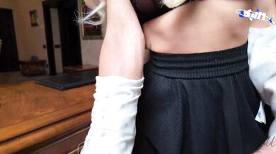 Dirty chatting super-bitch secretary cheats on her husband with her boss during