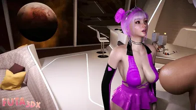 Futa3dX - PInk Haired Big Dicked Futa Fucks A Realistic SEX BOT