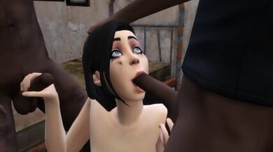 Horny Slut Fucks Homeless Men
