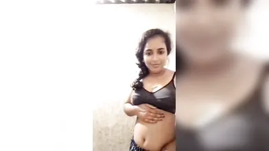 Gouthami reddy manthena removing chudidar showing black sexy bra & nude boobs