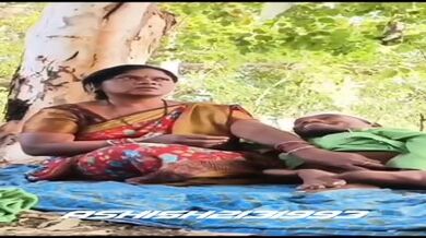 Indian Desi Paid Randi In Saree Viral Outdoor Sex With Short Guy