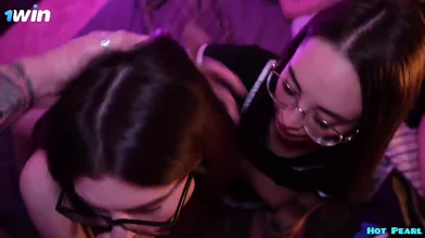 Hot 1win with top sex industry stars in nude threesome.