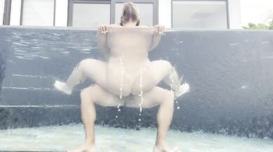 Sexy BBW MILF Fucked In The Pool