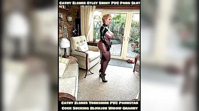 Shiny PVC Skirt High Heels Slut
