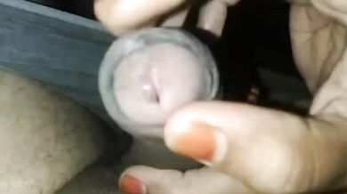 Tamil Wife hubby cock oil massage