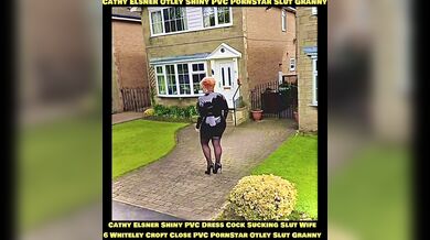 Shiny PVC Dress High Heels Slut