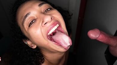 Glory Hole Blowjobs and Brunettes