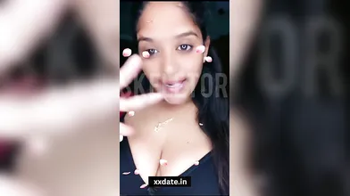 Horny-Telugu-Teen-Removing-Bra-Licking-Boobs