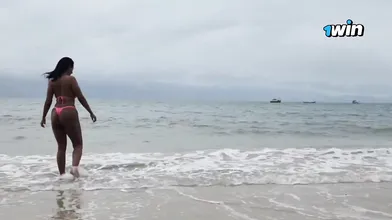 Sensational fuck-fest on the beach with two dangled studs, I gave them a showcas