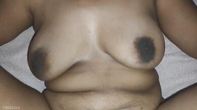 Tamil wife hubby fingering pussy with cum