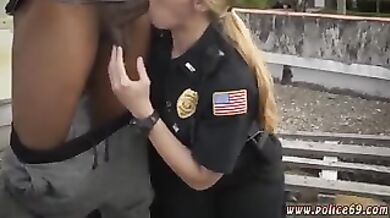Cute brunette babe Break-In Attempt Suspect has to pulverize