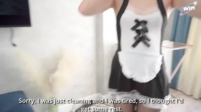 Russian woman didn't fellate - now she's a muddy whore, jizzing on boobies and a