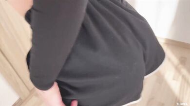 Hot blondie leaps on friend's dick, hot porn!