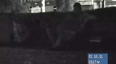 Hardcore voyeur bang at public place