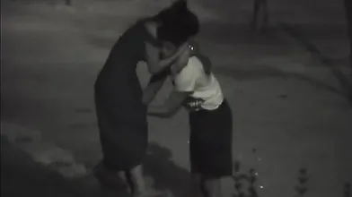 Hardcore voyeur bang at public place