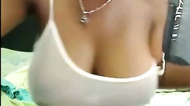 Black Girl Shows Off Her Breasts On Webcam