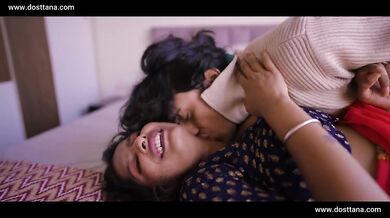 Indian Milf Bhabhi Struggles To Take Thick Indian Boy Dick
