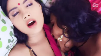Two Indian Bhabhi Enjoying With College Friend