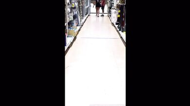 Wife With Stranger In Store Bathroom