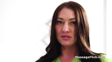 Pro and newbie masseuse end up sharing clients hard dick
