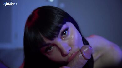 Sensual bj from super hot black-haired neighbor - XXX!