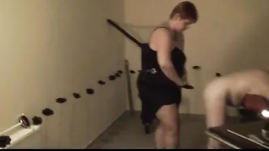 German BBW Femdom Anal Strapon Humiliation