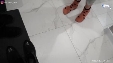 Nasty stepsister tempts stepsib on vacation, handling him to a messy converse an
