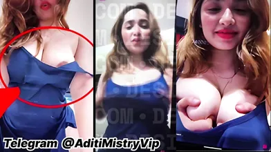 Aditi Mistry New Blue Dress Live Bra Slip Nude Show Mms Xxx TG - @AditiMistryVip