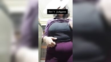 tanker  girl pressing her big boobs and ass showing