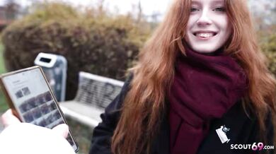 GERMAN SCOUT - Redhead Alice Seduce Sex