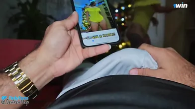 MERRY CHRISTMAS! Horny gal rides her ally's cock