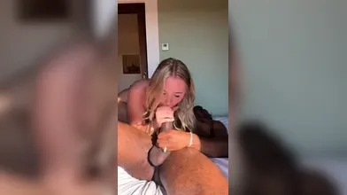 Glam blonde ass cumshot after hardcore anal