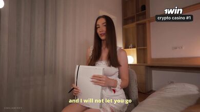 Hot nurse EmiliaBunny exams her patient while he's torrid with hard-core porn!